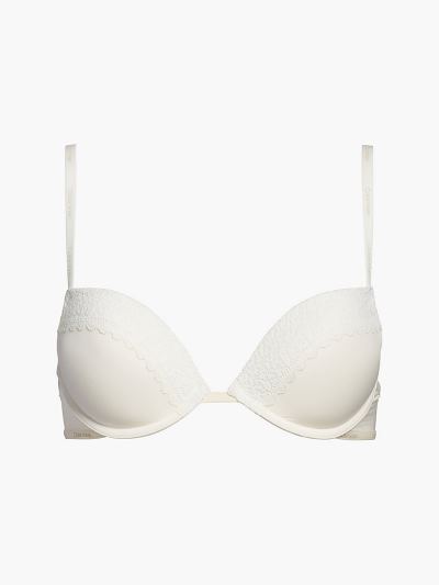 Calvin Klein Underwear HU779348 | Calvin Klein Flirty Plunge Női Melltartó Fehér